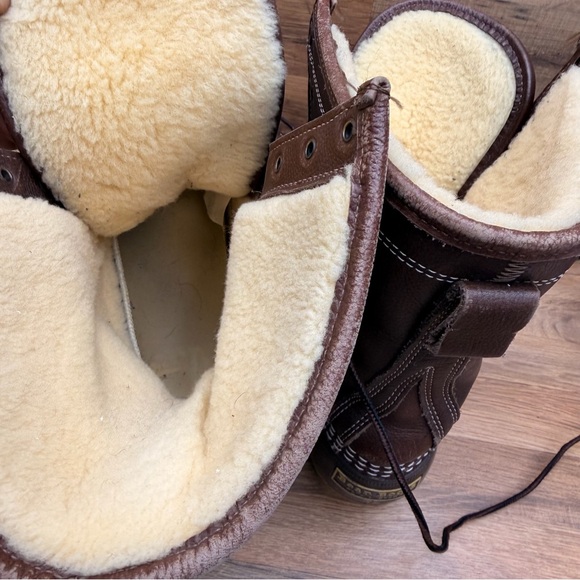 LL Bean men size 12 Duck Boots Shearling Lamb Fur Lined Winter 10" - Picture 10 of 10